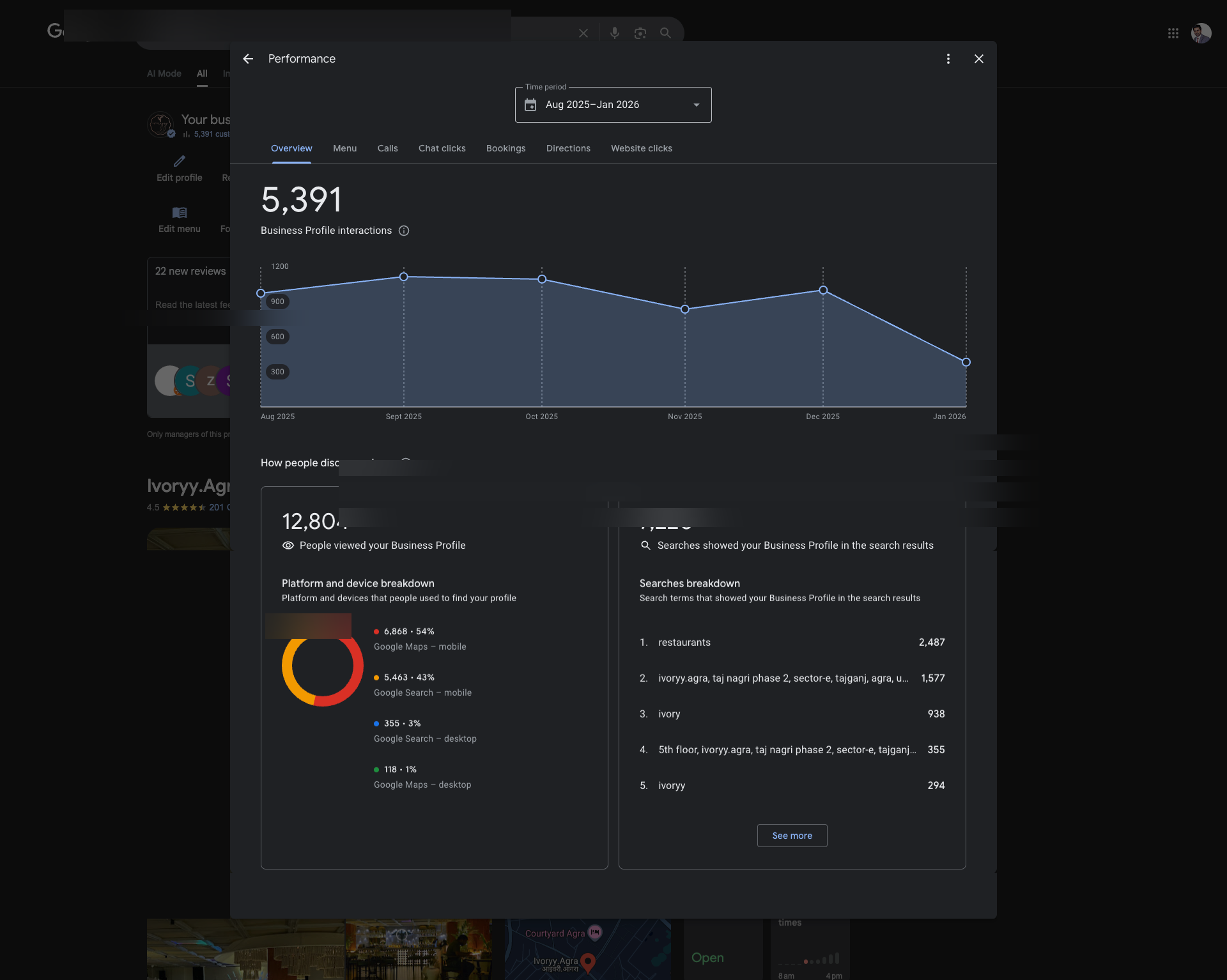 Google Profile Overview